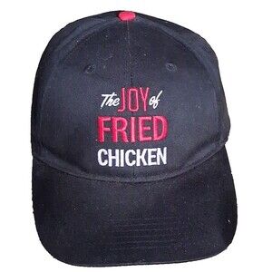 mens hat Kentucky Fried Chicken Employee Snap Back Black Embroidered Adult